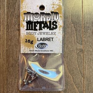 Silver Labret Jewelry, Hot Topic 16G 16 gage